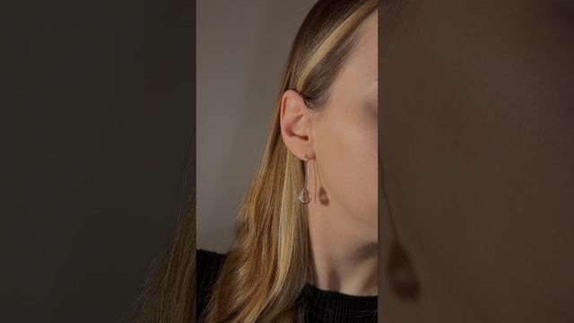 Серьги с горным хрусталём