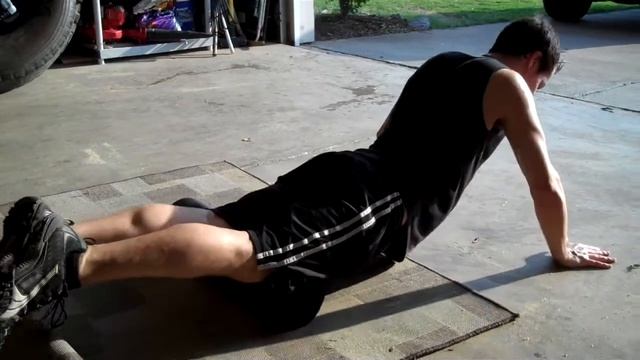 Rolling out legs after a workout