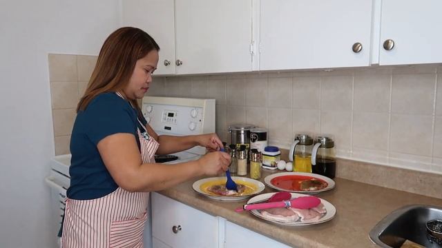 Pork Schnitzel..Pritong Porkchop - The Firestone's Vlog
