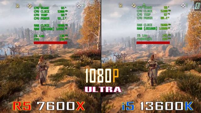 RYZEN 5 7600X vs INTEL i5 13600K // PC GAMES BENCHMARK TEST //