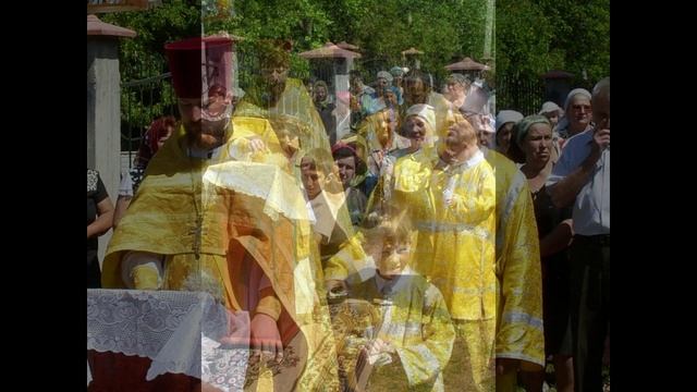 Освящение креста в селе Терновка.