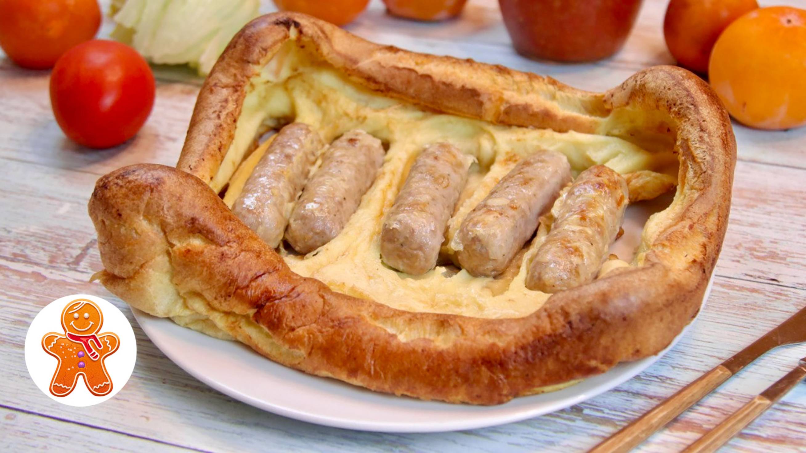 Популярное Английское Блюдо 🥘 Жаба в Норке (Toad In The Hole)