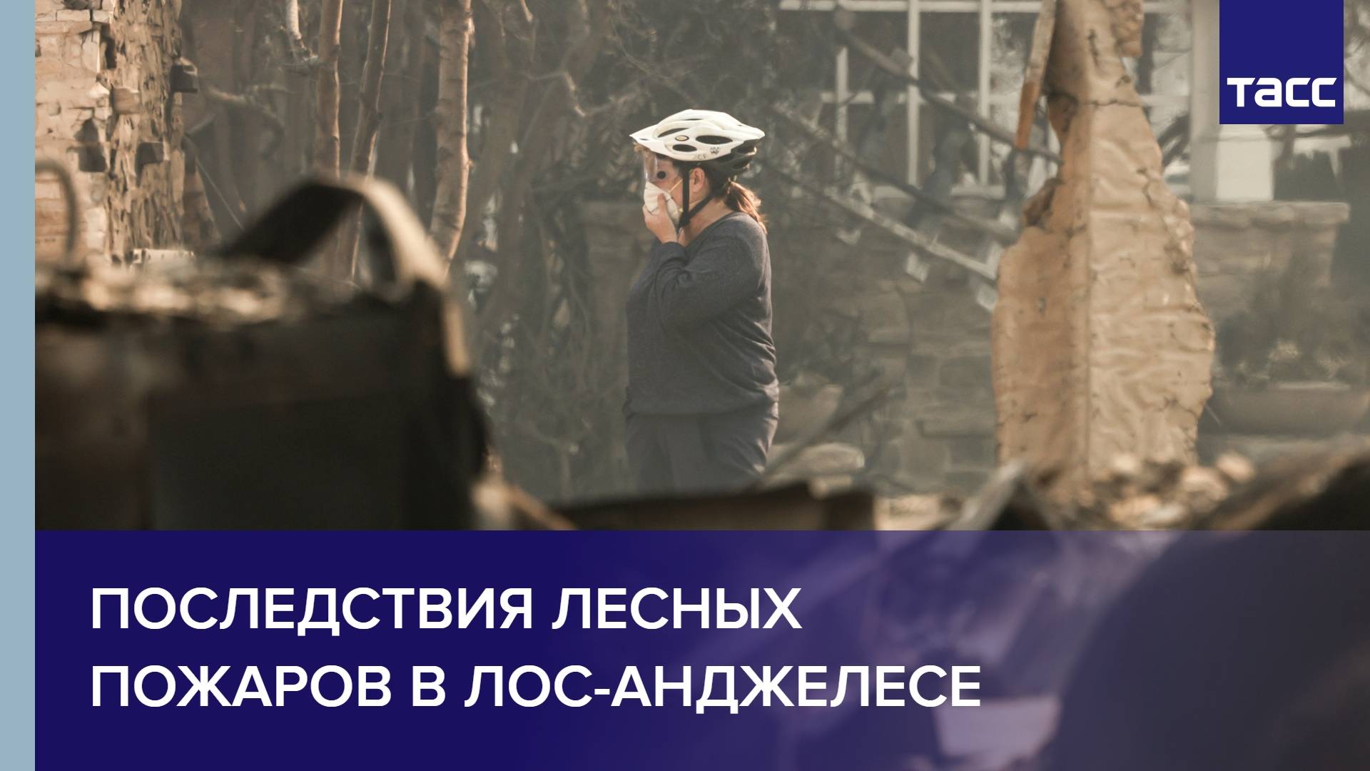 Последствия лесных пожаров в Лос-Анджелесе