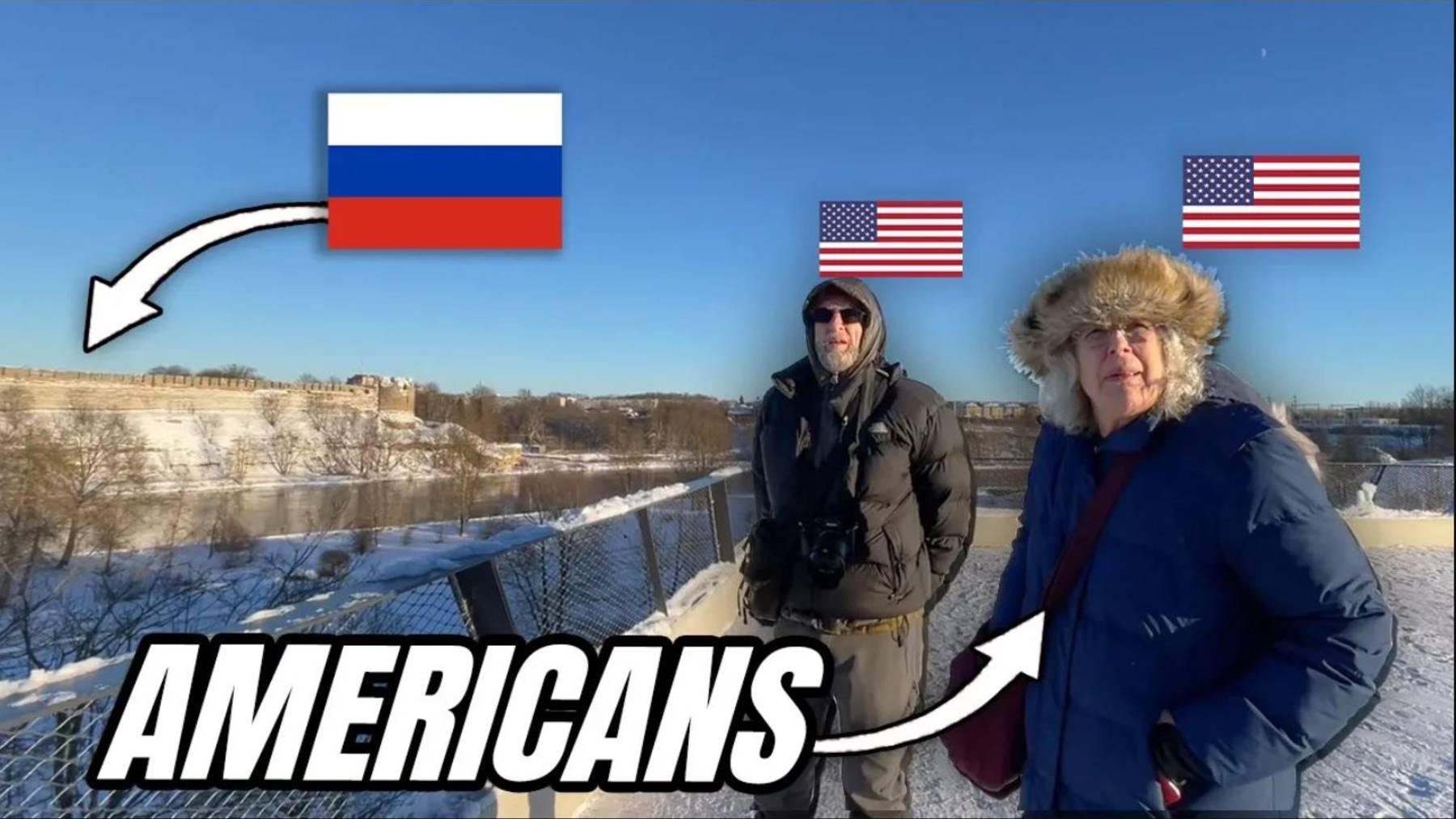 Американцы на российской границе 🇷🇺🇺🇸 (в Нарве)