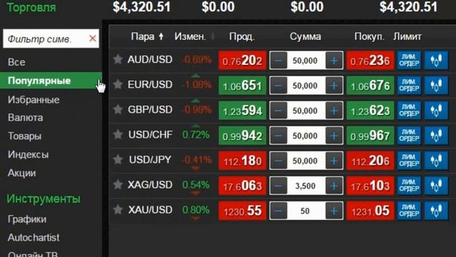 Урок 2 по новой платформе MaxiMarkets (отображение валютных пар, настройка каталогов)