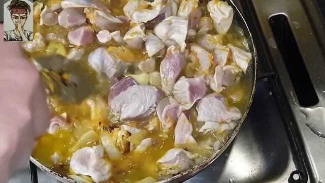 Куриные желудки с морковкой и луком.Сколько варить пупки,маленький секрет. Бюджетно Просто и Вкусно