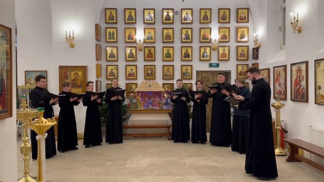 08.01.2025 Хор семинаристов Многолетие