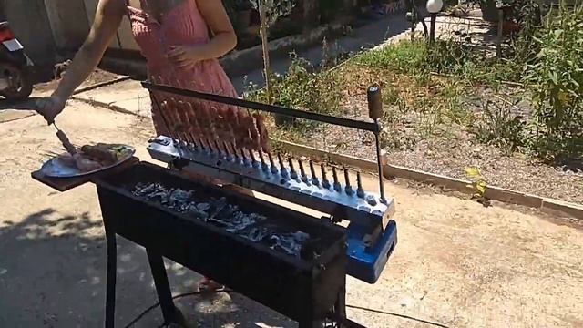 DIY Automated BBQ Grill | kebab/souvlaki grill machine