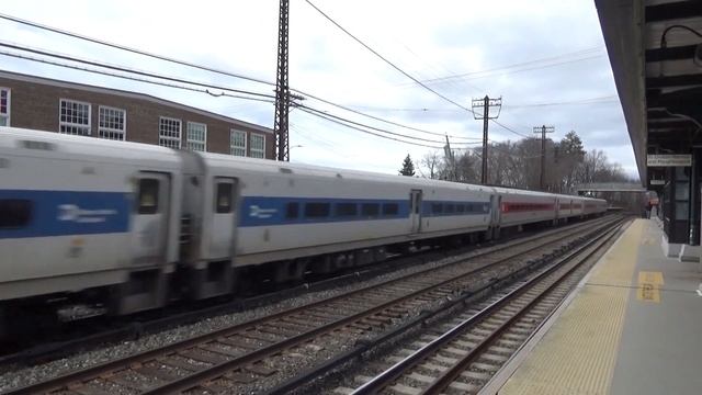 Inaugural Run! Penn Central Heritage Unit P32AC-DM 217 leads 734 through Irvington, NY (3/11/2024)