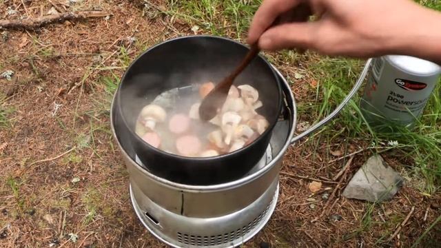 Creamy Smoked Sausage & Mushroom Gnocchi - Trangia Recipe