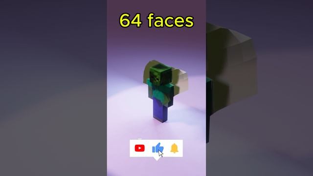 0109Симуляция ткани Blender 1 vs 4096🔥 faces