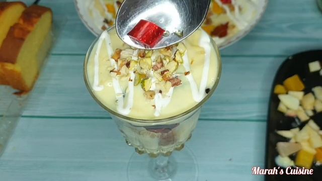 Fruit Trifle || Semolina dessert || 2 Quick and easy desserts عید اسپیشل