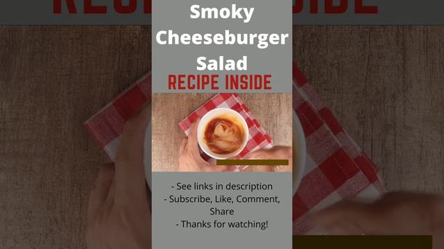 Healthy Smoky Cheeseburger Salad | Fat Loss Keto Recipe | Ketogenic Weight Diet #ketodiet #shorts 1