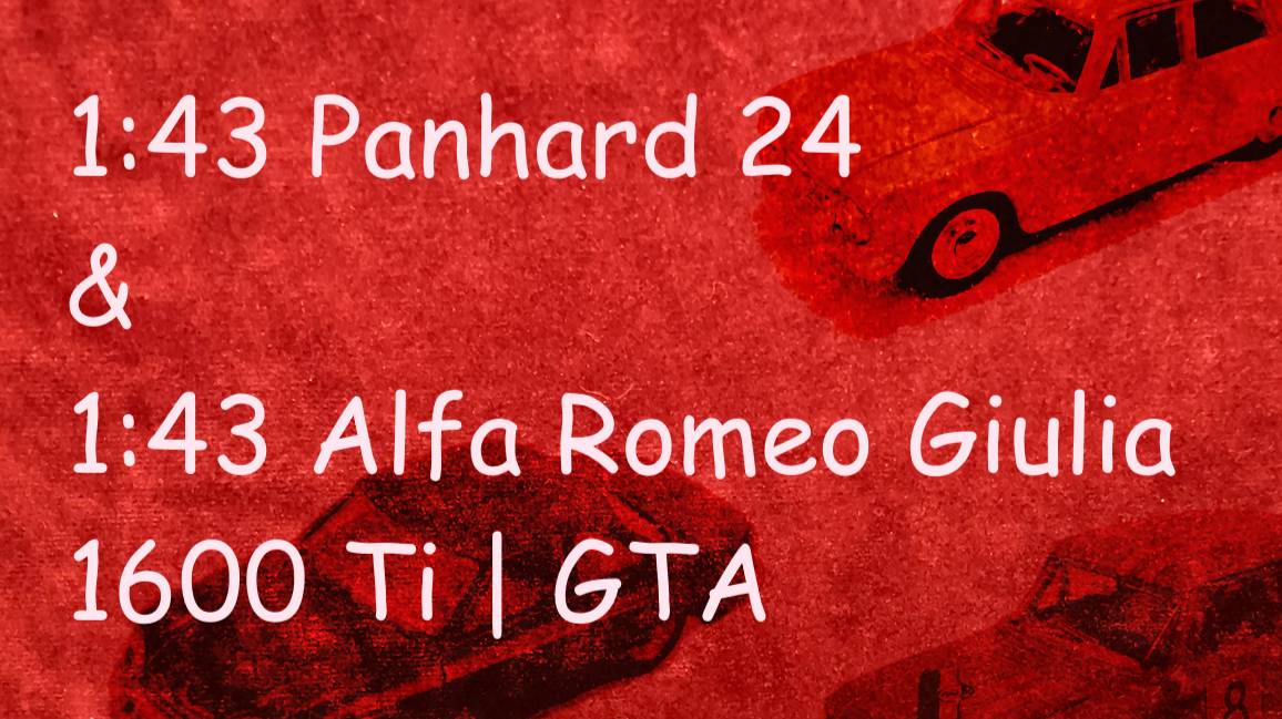 1:43 Panhard 24 & Alfa Romeo Giulia 1600 Ti