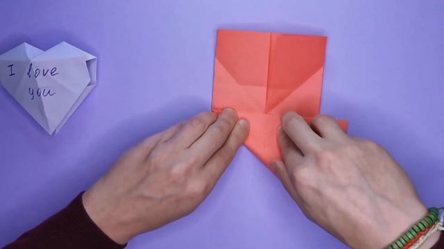 3D ОРИГАМИ Коробочка-сердечко Как сделать открытку на 8 марта Валентинка Origami Heart Box Envelope