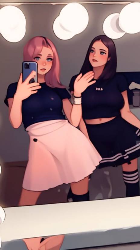 Сестры-близнецы из аниме исполняют модный танец под музыку Phut Hon Remix #dance #anime #Phuthon