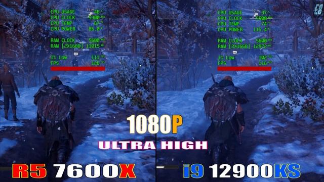 RYZEN 5 7600X vs INTEL i9 12900KS  // PC GAMES BENCHMARK TEST //