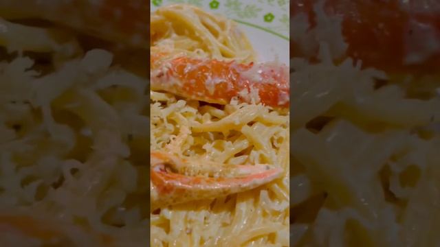 YUMMY PASTA IN WHiTE SAUCE #shorts #pastaitaliana #pastarecipe #food