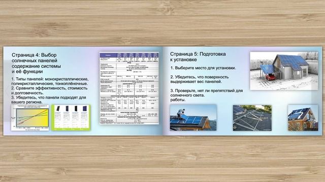 Инструкция. Работа с солнечными панелями