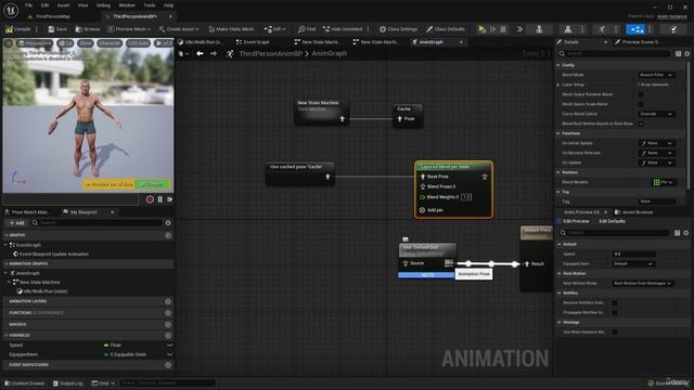 45 - Lecture 45 Fixing our Animation Blueprint