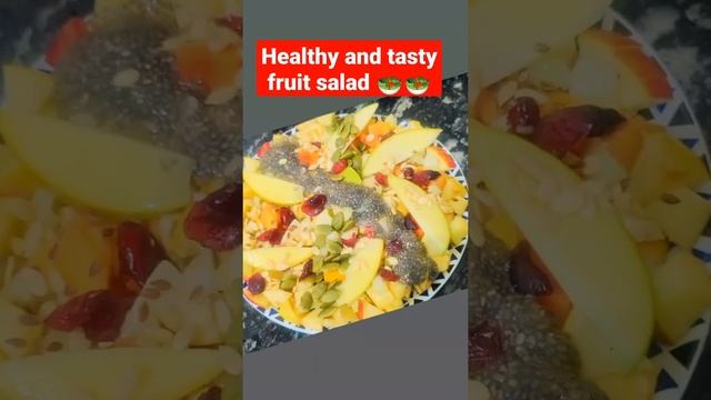 Fruit salad  with some good nuts// good for health nutritions//happiness is having good food🥗