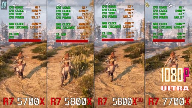 RYZEN 7 5700X vs RYZEN 7 5800X vs RYZEN 7 5800X3D vs RYZEN 7 7700X // PC GAMES BENCHMARK TEST //