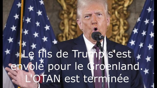 Le fils de Trump s'est envolé pour le Groenland. L'OTAN est terminée