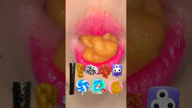 ASMR звуки поедания - Сушеные водоросли🍙 печенье🍪 орео🖤 йогурт🥛