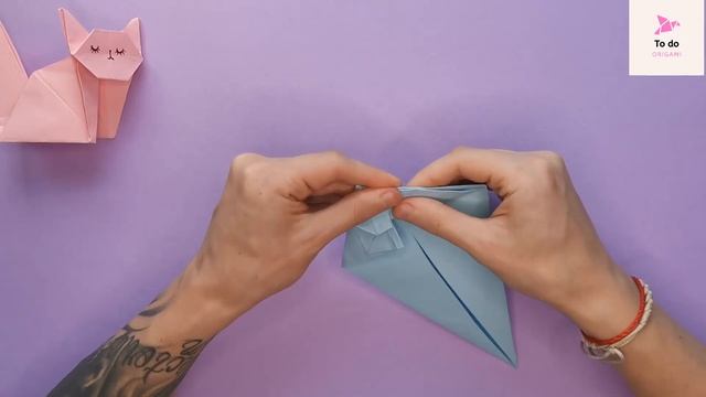 ОРИГАМИ КОТИК ИЗ БУМАГИ | ORIGAMI PAPER CAT