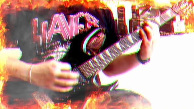 Slayer - Raining blood ( demo guitar cover by KorЯn)