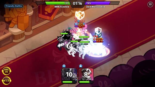 Dark Cacao and Crunchy Chip vs Hollyberry and Financier | Cookie Run: Kingdom