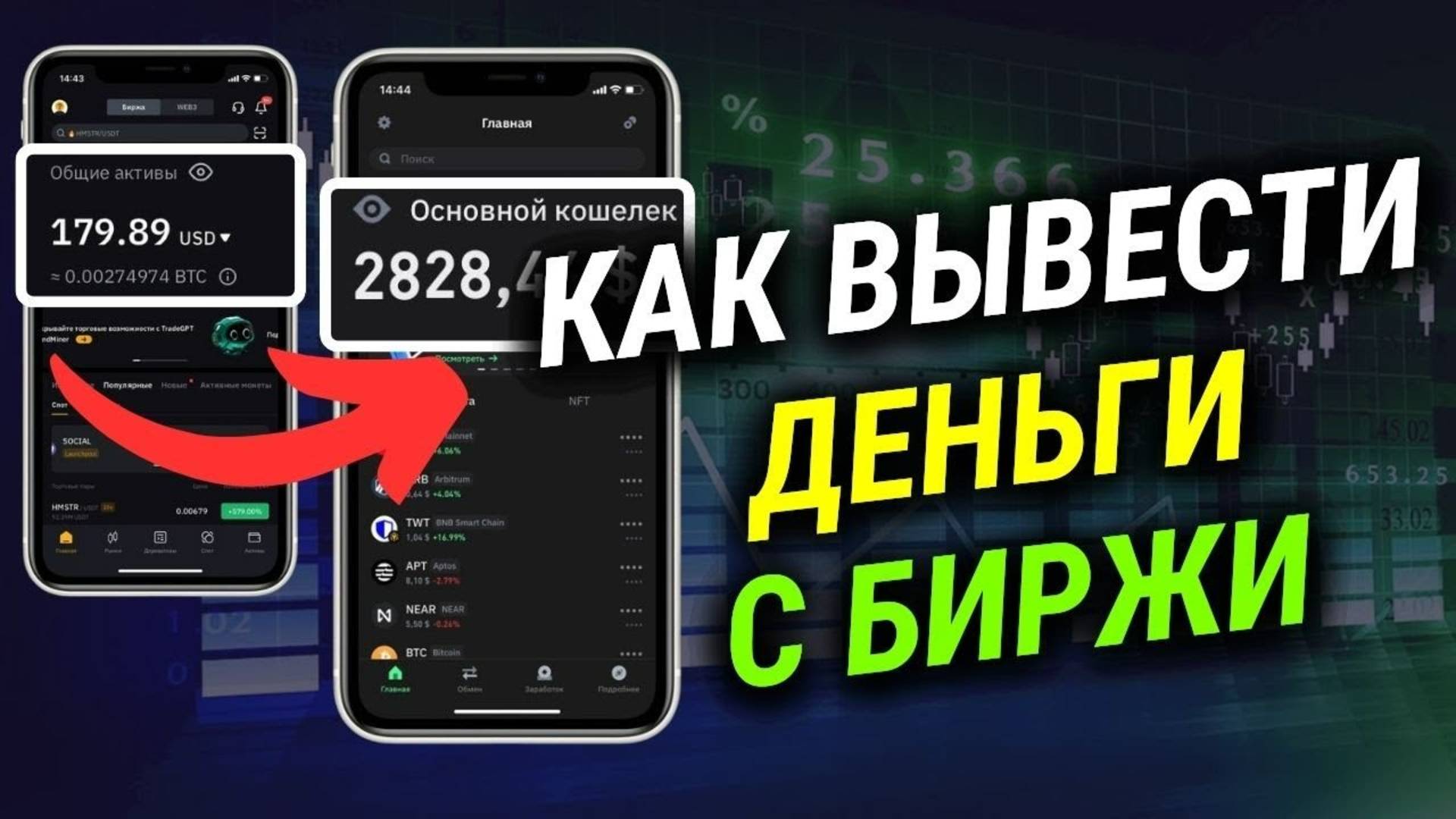 Как вывести деньги с биржи на кошелек Trust Wallet