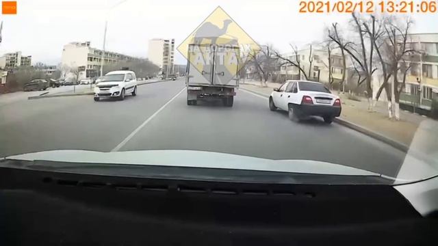 Начало инцидента на дорогах Актау
