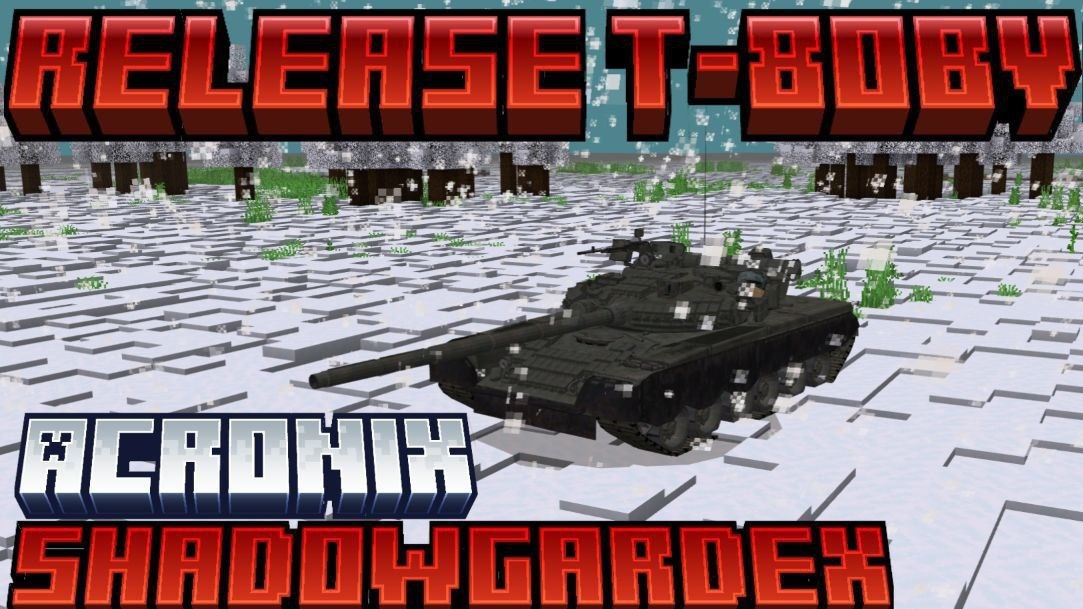 Minecraft PE Мод на танк Т-80BV. | Обзор мода.