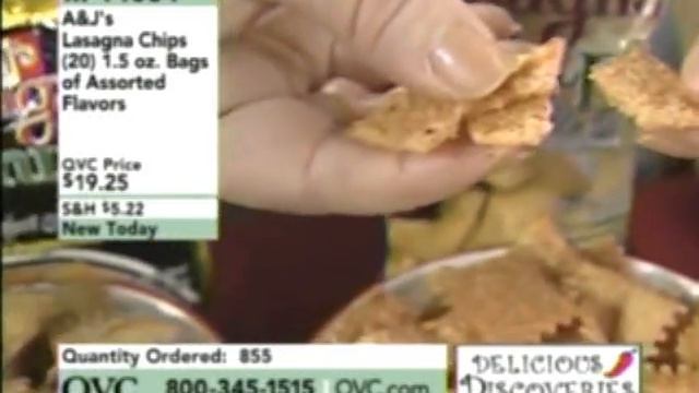 LASAGNA CHIPS ON QVC