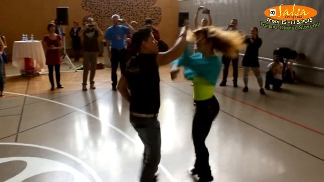 8th Annual Slovenia Salsa Congress - Salsa on1  - beginners - Melissa & Luis