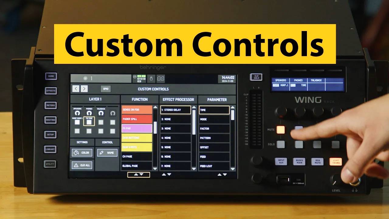 Behringer Wing Custom Controls