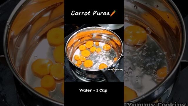 Baby Food|Carrot Puree For 5+ month Babies|Carrot Puree|6 Months Baby Food|Homemade Baby Food#short