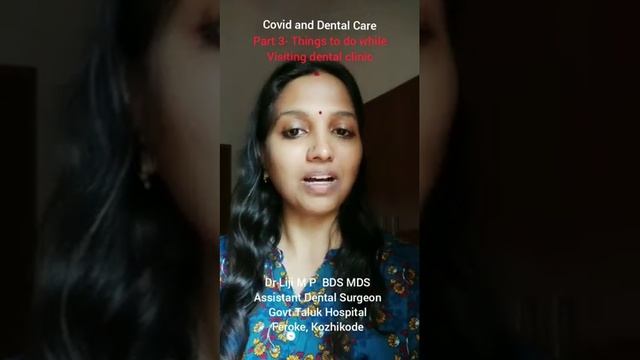 IDA Malabar WDC Activity 2020 - Covid & Dental Care - Part 3 By Dr Liji M P