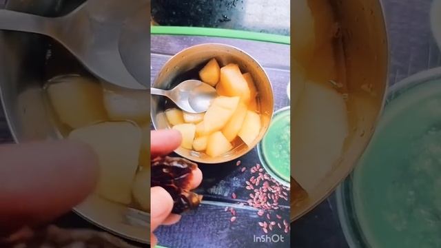 baby food 6to 12month ||apple and dates puree for babies#shortvideo #babyfood #ytshorts #puree