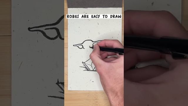 How to draw baby yoda ! Grogu drawing #shorts  #maythe4thbewithyou #starwars #drawing #artist