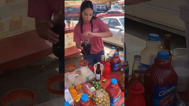 How to make a michelada with a corona at popotla Rosaritos mexico