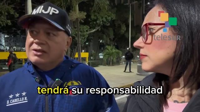 Diosdado Cabello recorre calles de Caracas el 7 enero 2025 en la madrugada