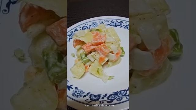 Potato Salad with Asparagus and Carrots Recipe
