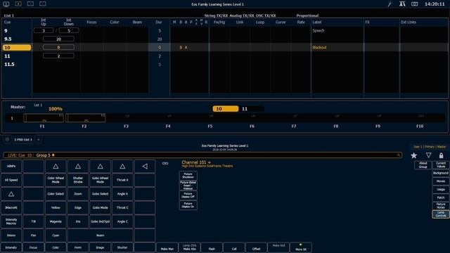 Учебный видеокурс Eos. Опция Lamp Control.