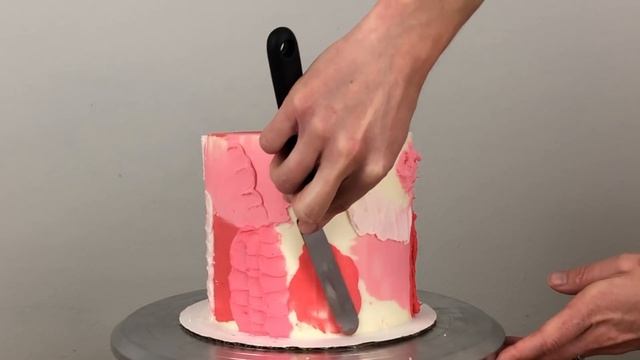 Pink Textured Cake