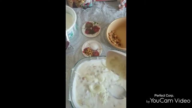 Dahi bari~ Пакора в  йогурте с нутом.