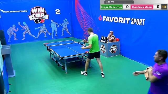 Гедзь Валентин 1-3 Олейник Иван  Вечерний Турнир  Зал 2 Прямой эфир WIN CUP 04.09.2019