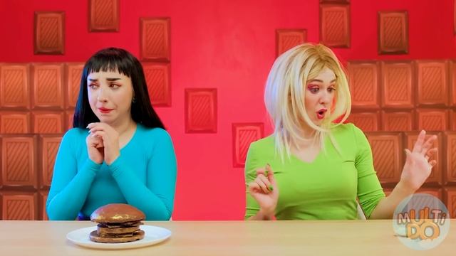 Челлендж. Шоколадная еда vs. Настоящая еда #6 от Multi DO Fun Challenge