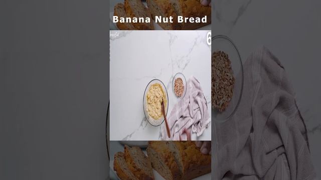 Banana nut bread 🍽️ easy breakfast recipes 🍽️ #shorts